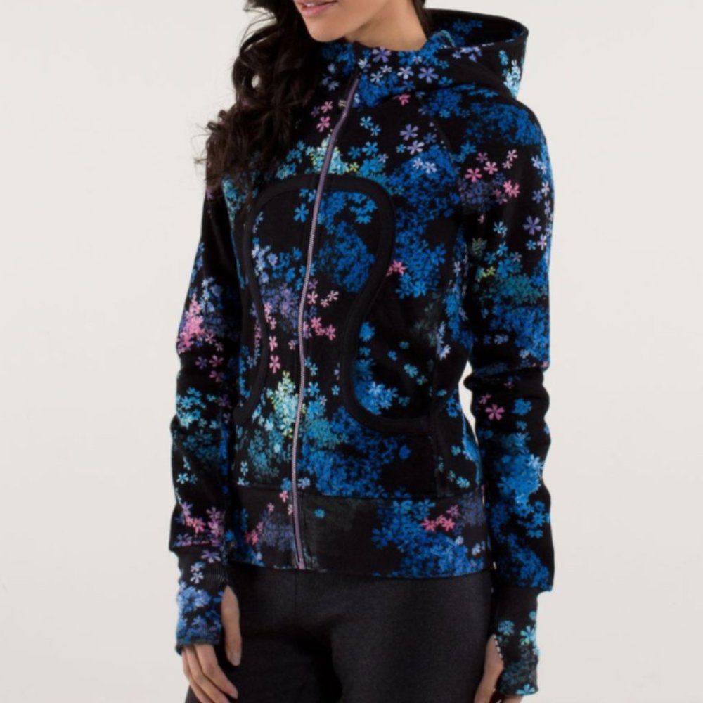 Lululemon Scuba Hoodie *Stretch (Lined Hood) Petal Pop Multi / Fresh Teal / Peta